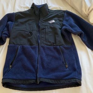 Navy blue & black men’s north face jacket